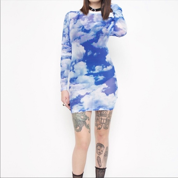 Iron Fist Dresses & Skirts - Iron Fist 24 Hrs Caught In Da Clouds Dress